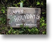 Muir Beach Holiday Sign